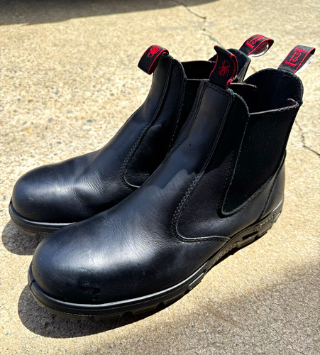 Redback men black leather - black,